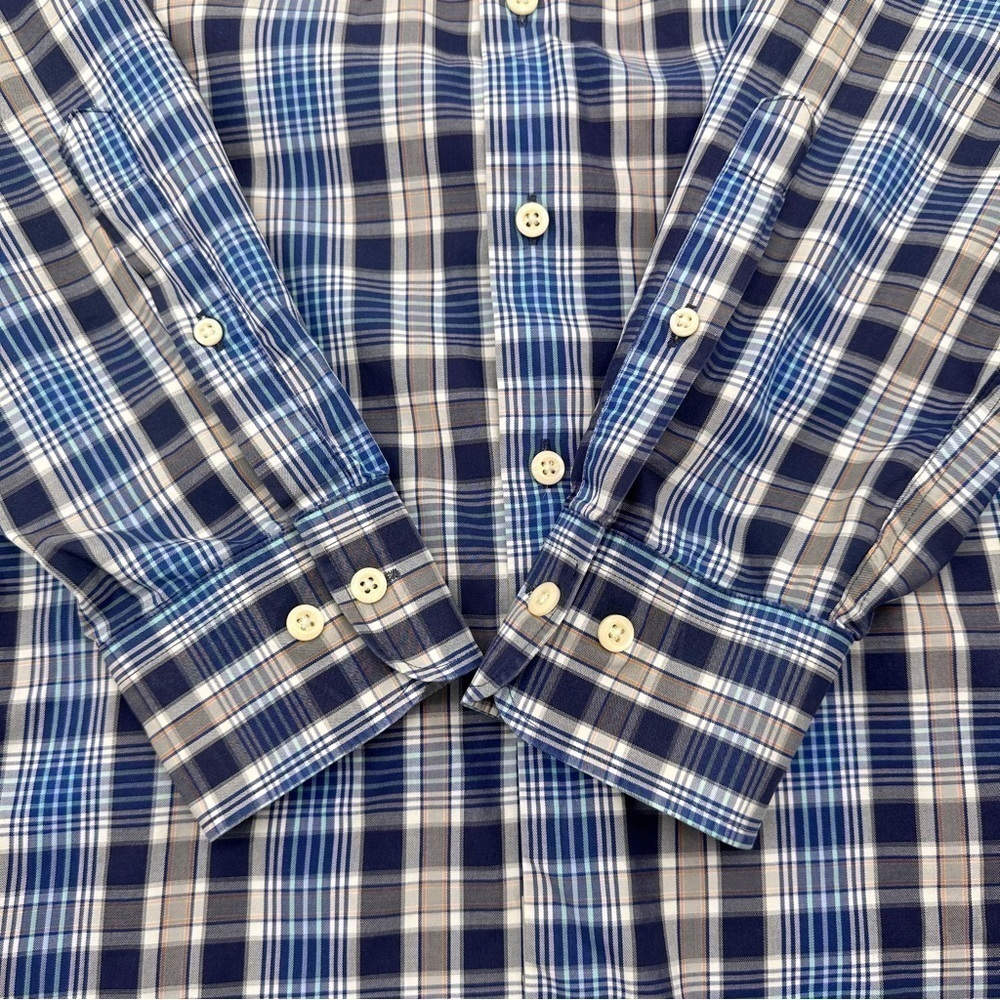 Peter Millar Plaid Long Sleeve Button Down Shirt Size‎ XL - Picture 10 of 13